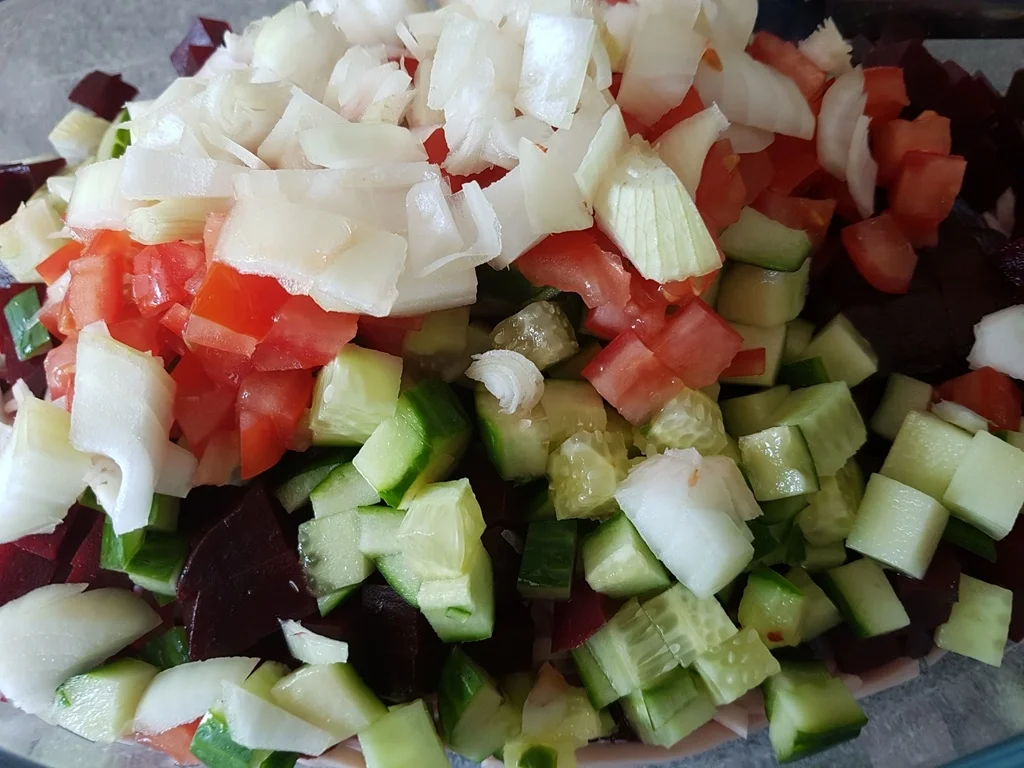 MIX Salat zum Abendbrot inkl. 3 in 1 Rezept - Rezept - Bild Nr. 3153