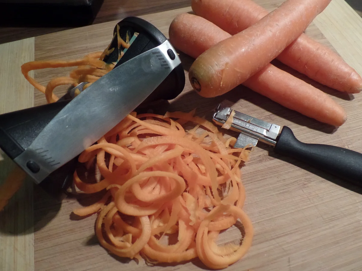 Möhren-Tagliatelle mit Rucola - Rezept - Bild Nr. 3177