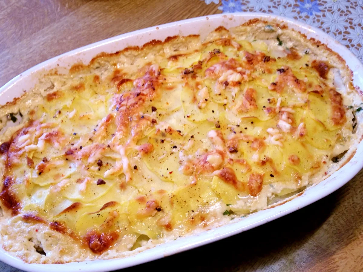 Rezept: Kartoffel-Kohlrabi-Gratin Bild Nr. 3197 Kartoffel-Kohlrabi-Gratin - Rezept - Bild Nr. 3197