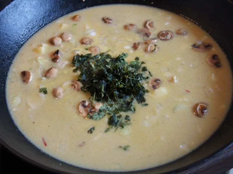 Kartoffelsuppe mit Hähnchenbrustfilet und Kokosmilch - Rezept - Bild Nr. 3219