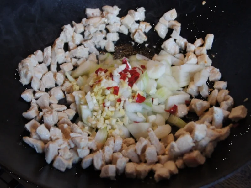 Kartoffelsuppe mit Hähnchenbrustfilet und Kokosmilch - Rezept - Bild Nr. 3223