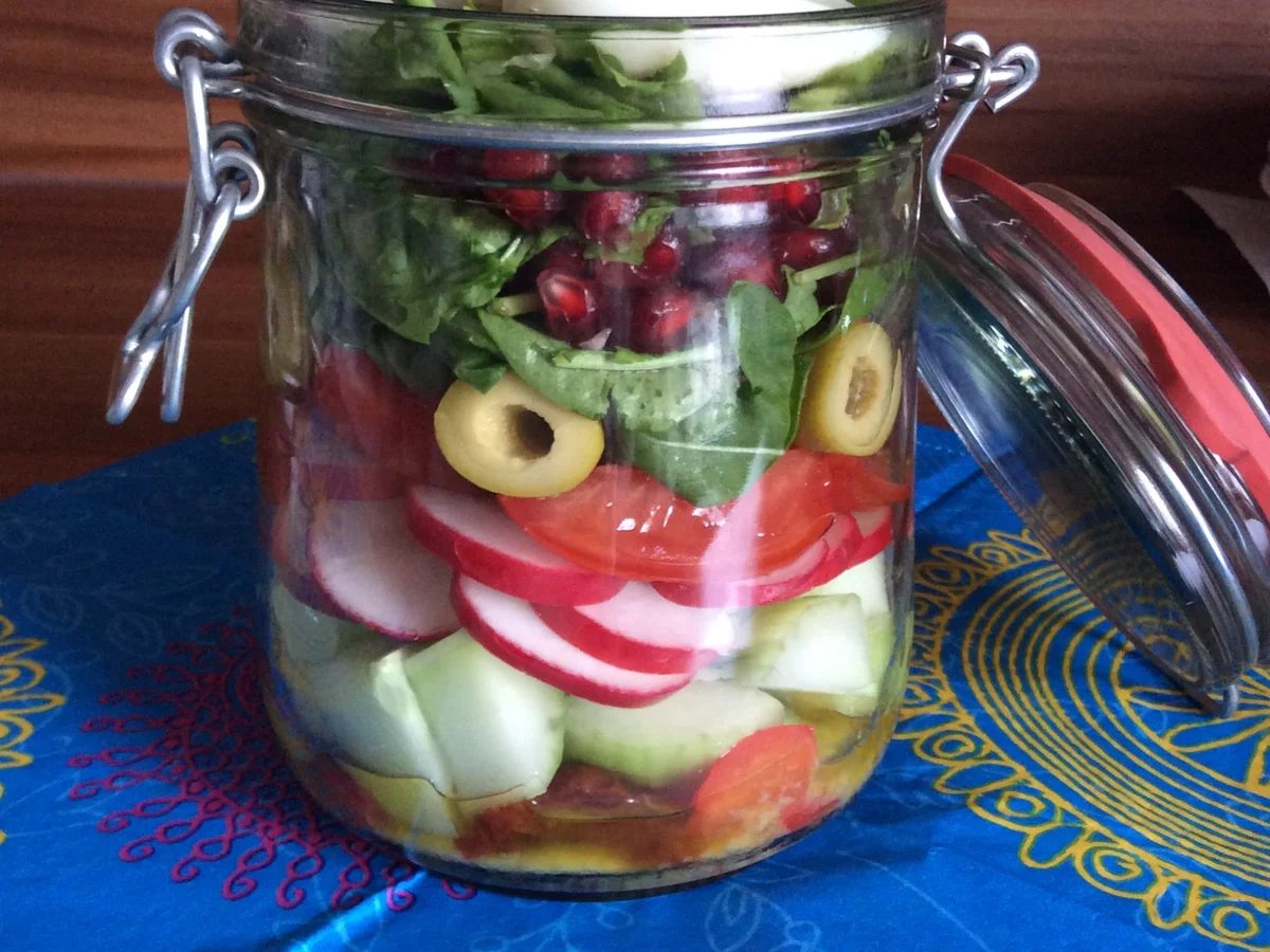 Rezept: Salat to go - Bunter Mix Bild Nr. 3209 Salat to go - Bunter Mix - Rezept - Bild Nr. 3209