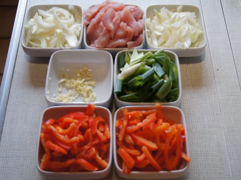 Putengeschnetzeltes im Wok mit Basmatireis - Rezept - Bild Nr. 3212