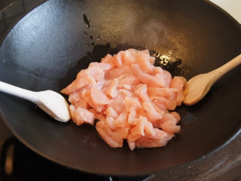 Putengeschnetzeltes im Wok mit Basmatireis - Rezept - Bild Nr. 3221