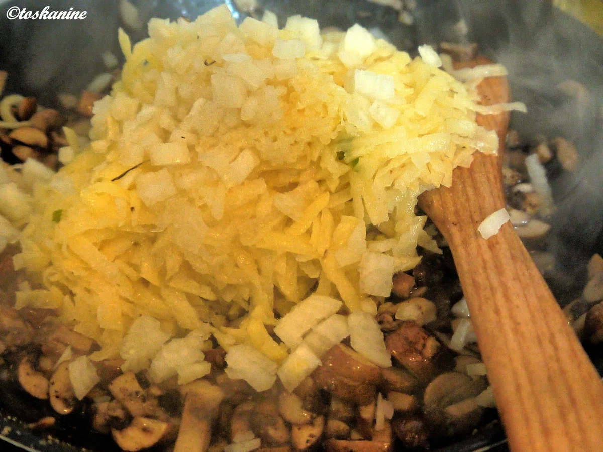 Champignon-Kartoffel-Tarte - Rezept - Bild Nr. 3234