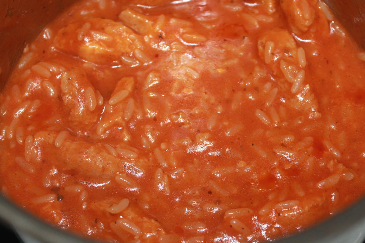 Soja-Schnetzel mit Tomatenreis - Rezept - Bild Nr. 2