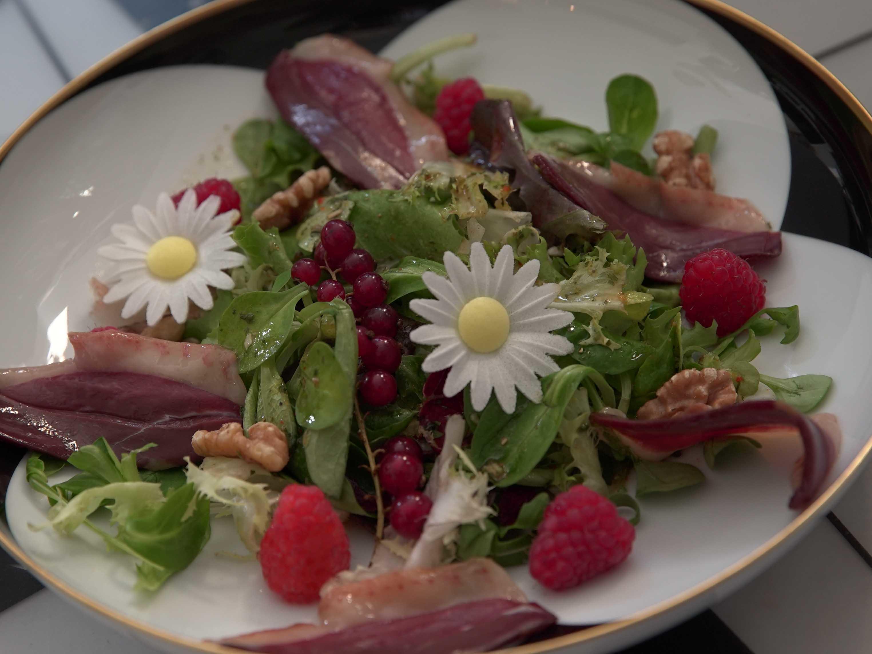 Bilder für Bunter Mischsalat mit geräucherter Entenbrust - Rezept