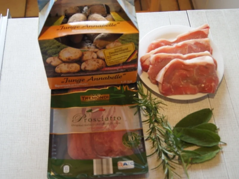 Saltimbocca mit würzigen Kartoffeln - Rezept - Bild Nr. 3227