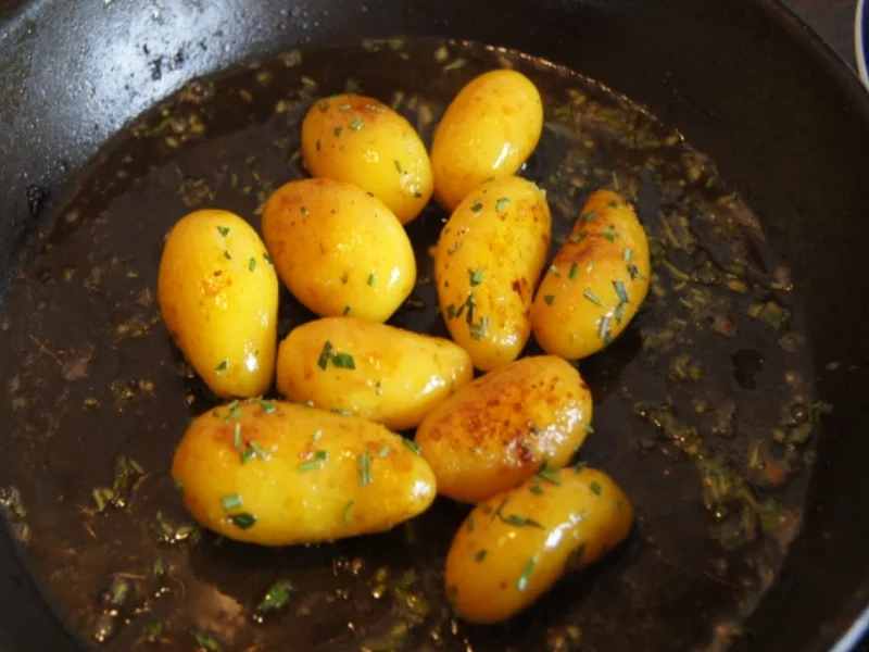 Saltimbocca mit würzigen Kartoffeln - Rezept - Bild Nr. 3237