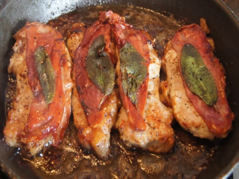 Saltimbocca mit würzigen Kartoffeln - Rezept - Bild Nr. 3240