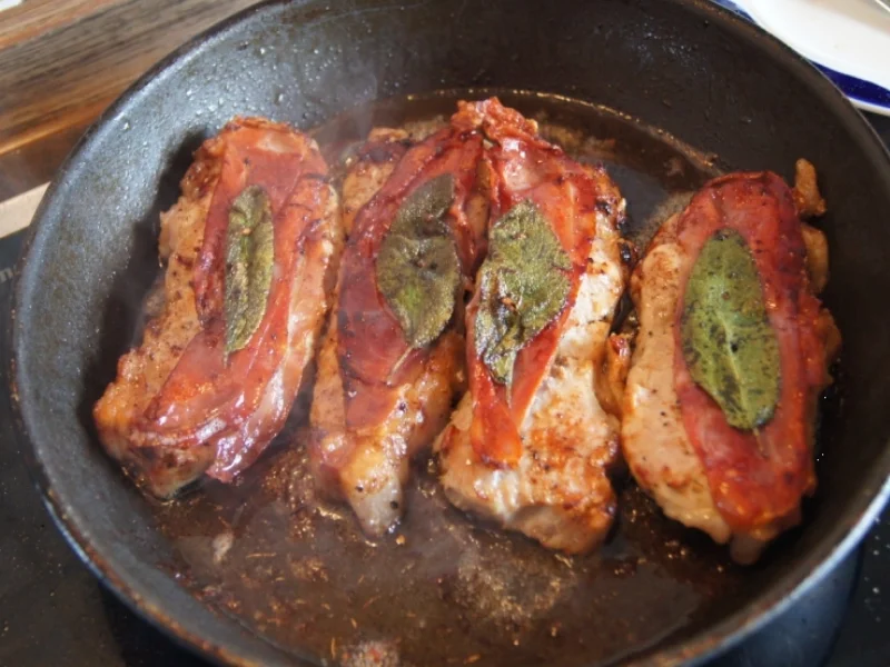 Saltimbocca mit würzigen Kartoffeln - Rezept - Bild Nr. 3241