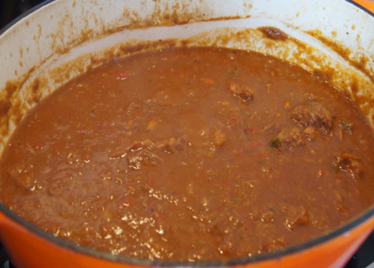 Rindergulasch mit Paprika