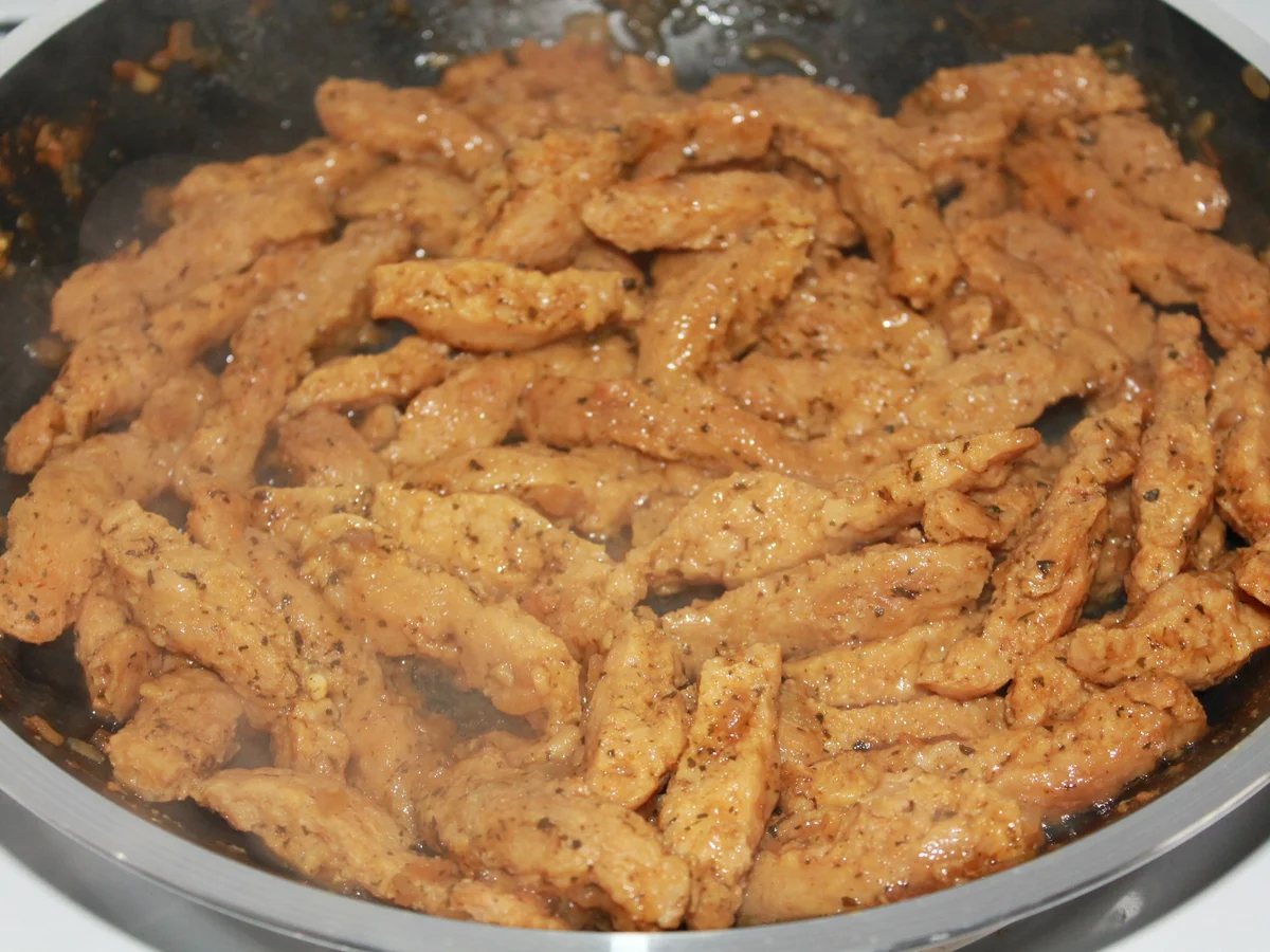 Rezept: Gebratene Soja-Schnetzel Bild Nr. 3301 Gebratene Soja-Schnetzel - Rezept - Bild Nr. 3301