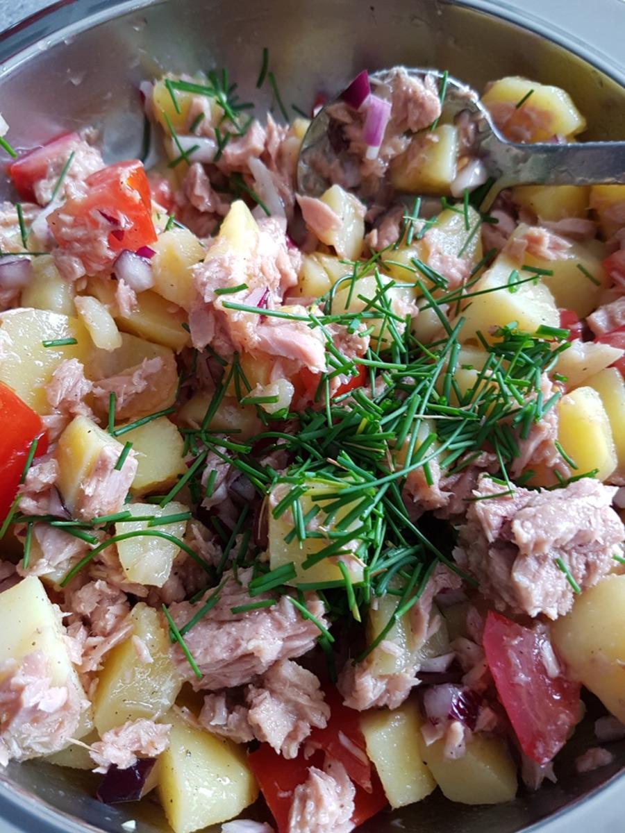 Salat mit Angler Thunfisch - Rezept - Bild Nr. 3313