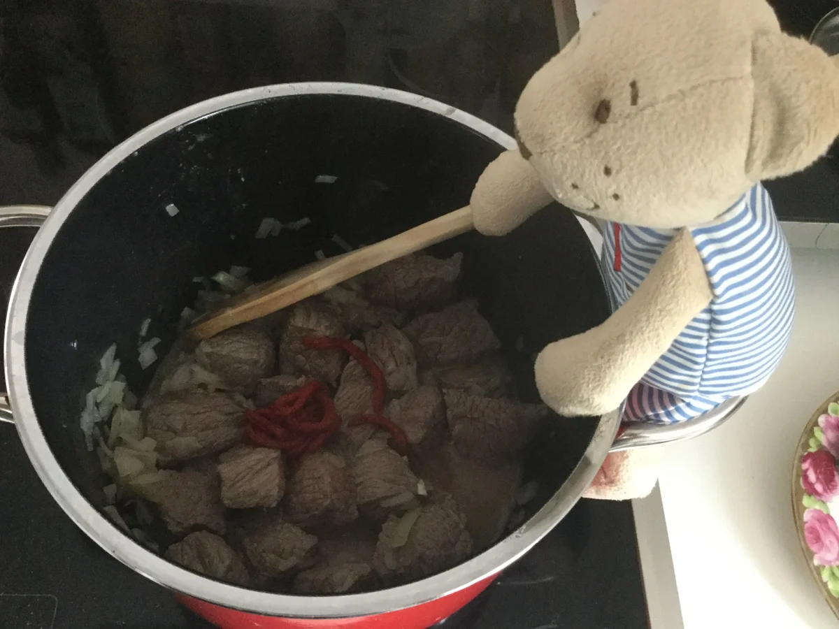 Rindergulasch an Rotwein - Rezept - Bild Nr. 3303