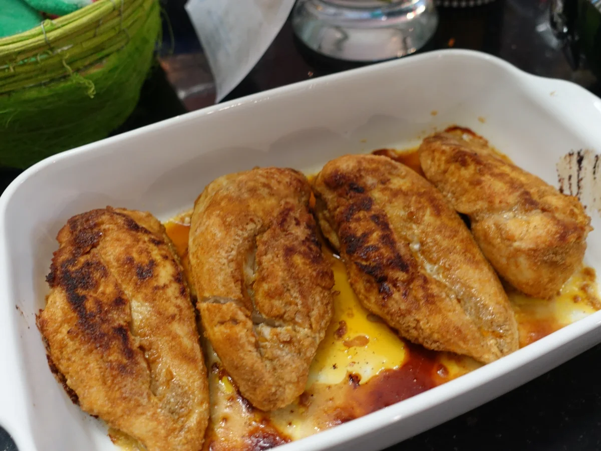 Miami Spice Chicken mit Melonen Salat und Papadam Chips - Rezept - Bild Nr. 3326