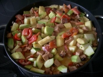 schnelle bunte Pfanne - Rezept