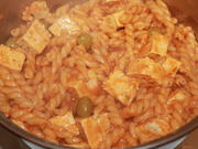 Nudel-Tomaten-Tofu-Topf mit Oliven - Rezept - Bild Nr. 3360