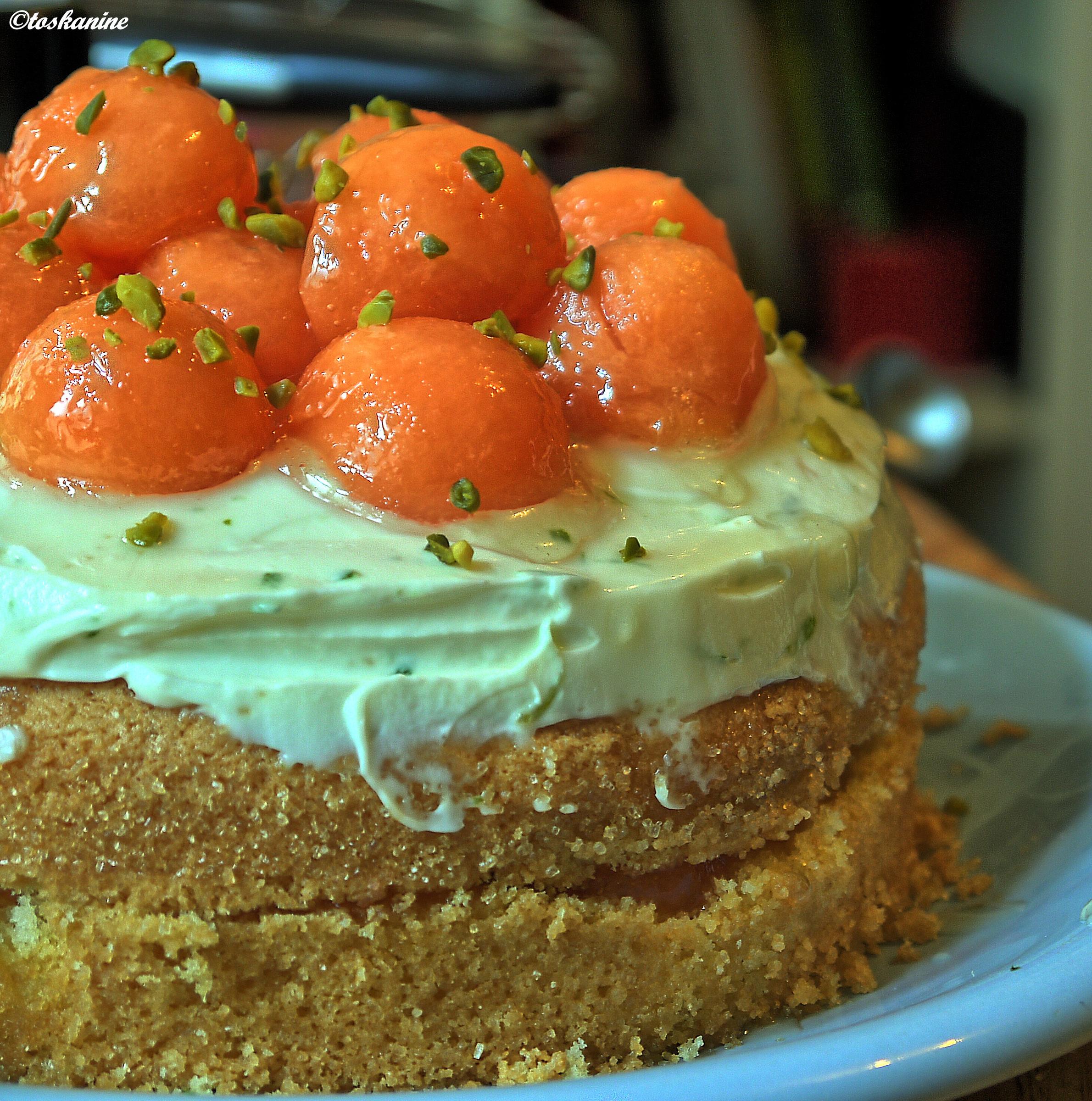 Bilder für Naked Cantaloupe-Cake - Rezept