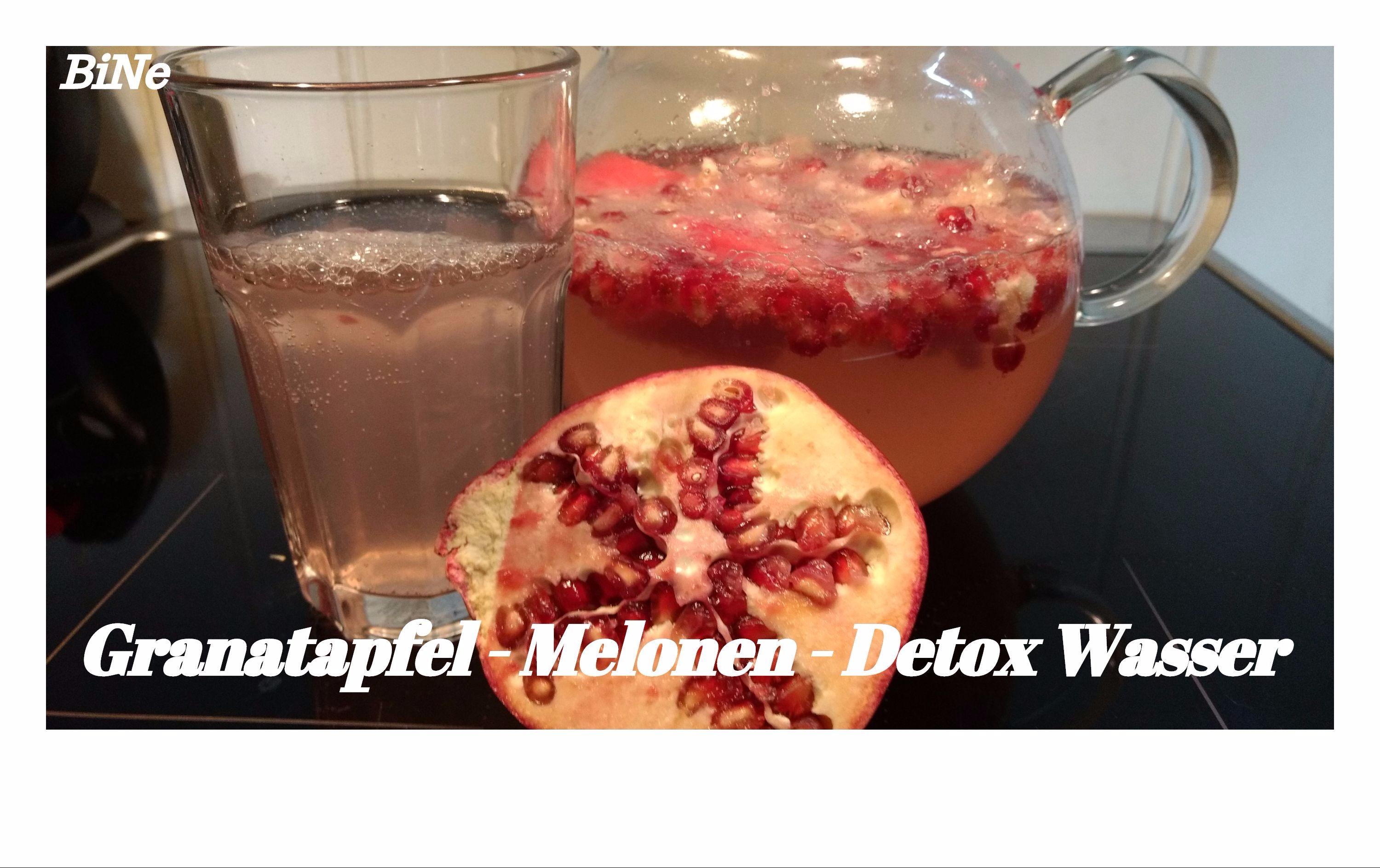 Bilder für BiNe` S GRANATAPFEL - MELONEN - DETOX WASSER - Rezept