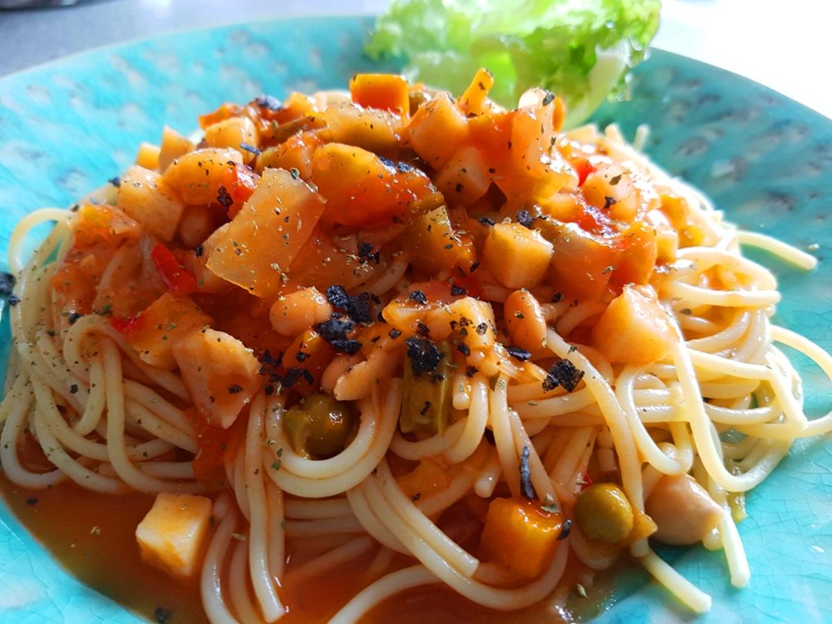 Spaghetti mit Gemüse - Rezept - Bild Nr. 2