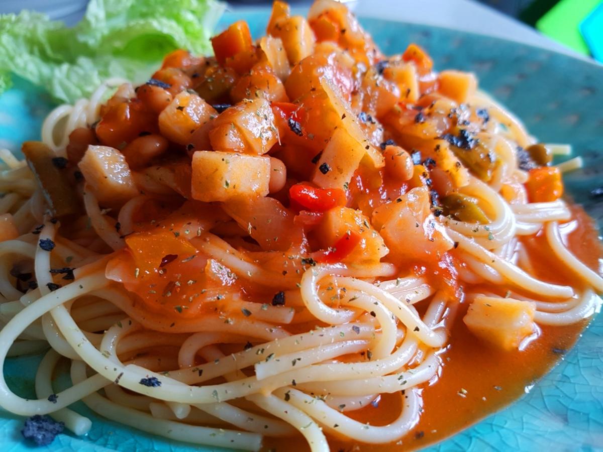 Spaghetti mit Gemüse - Rezept - Bild Nr. 8
