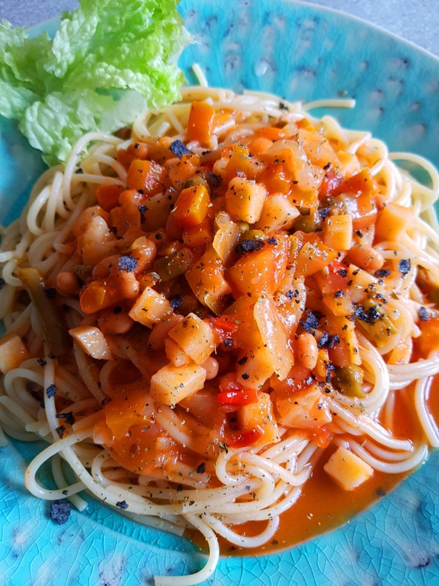 Spaghetti mit Gemüse - Rezept - Bild Nr. 7