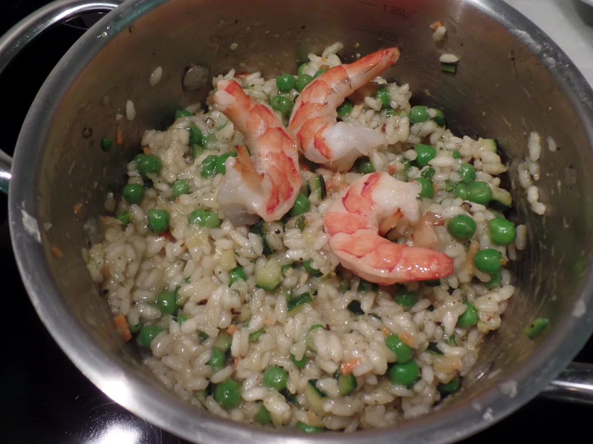 Gemüse-Risotto mit Garnelen - Rezept - Bild Nr. 3387