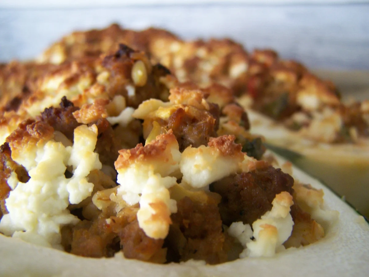 Ein Traum von einer Zucchini, gefüllt - Rezept - Bild Nr. 3402