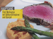 Filet Wellington mit Süßkartoffelpüree und grünem Spargel an Madeira Sauce - Rezept - Bild Nr. 3440