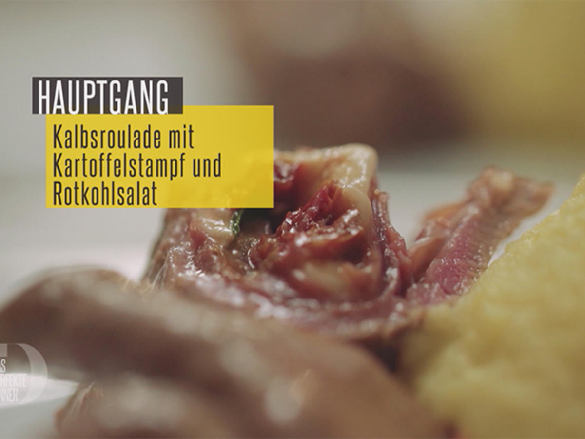 Bilder für Kalbsroulade / Kartoffelstampf / Rotkohlsalat mit Walnuss / Portwein Jus - Rezept