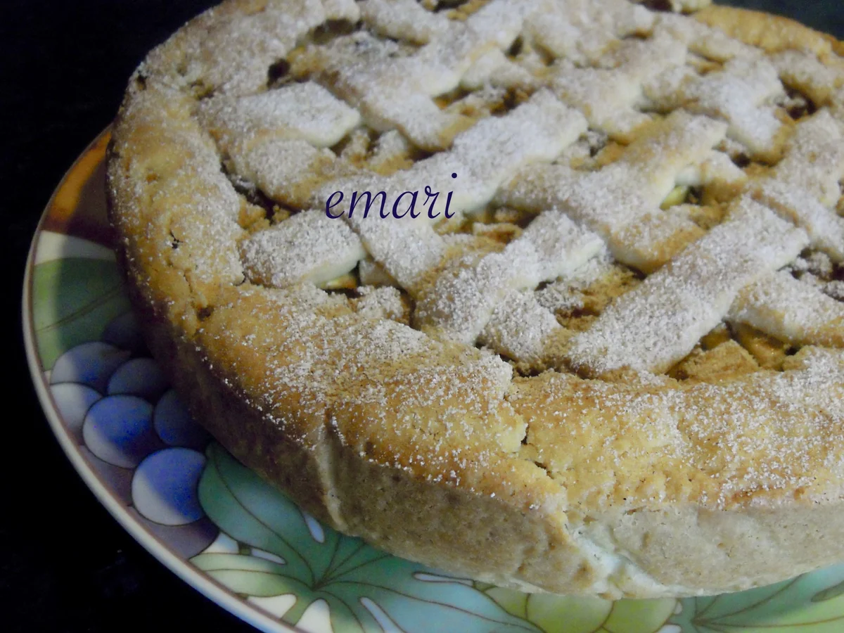 Gedeckte Mürbteig - Apfeltorte mit feiner Grießfüllung - Rezept - Bild Nr. 3415