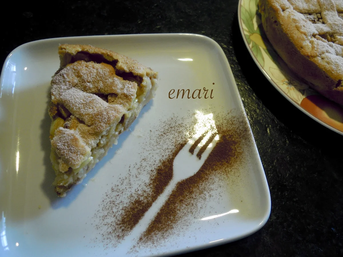 Gedeckte Mürbteig - Apfeltorte mit feiner Grießfüllung - Rezept - Bild Nr. 3419