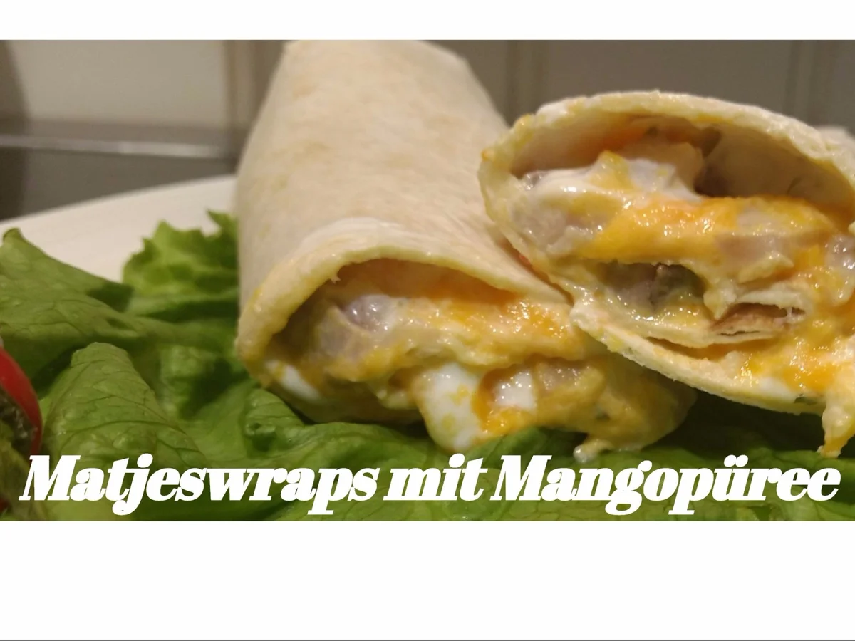 Rezept: BiNe` S MATJESWRAPS MIT MANGOPÜREE Bild Nr. 3403 BiNe` S MATJESWRAPS MIT MANGOPÜREE - Rezept - Bild Nr. 3403