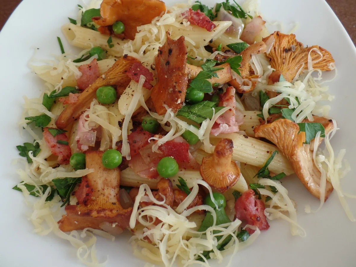 Pfifferling-Speck-Pasta - Rezept - Bild Nr. 3403