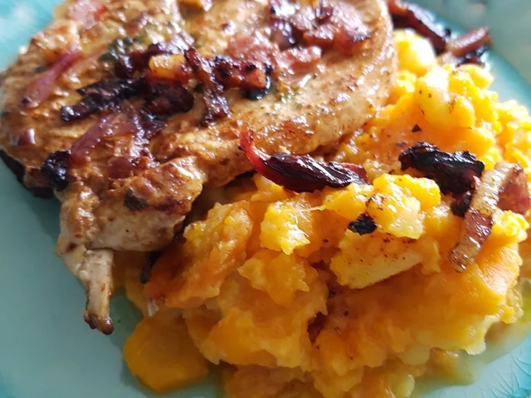 Rezept: Lummerschnitzel mit fruchtigem Möhrenstampf à la Biggi Bild Nr. 3408 Lummerschnitzel mit fruchtigem Möhrenstampf à la Biggi - Rezept - Bild Nr. 3408