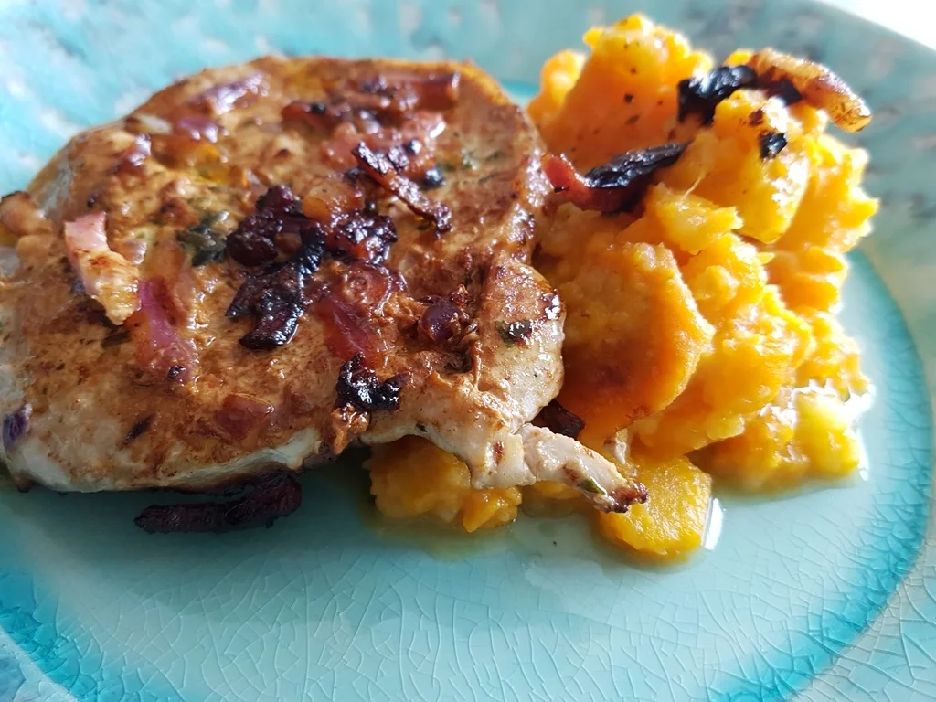 Rezept: Lummerschnitzel mit fruchtigem Möhrenstampf à la Biggi Bild Nr. 3410 Lummerschnitzel mit fruchtigem Möhrenstampf à la Biggi - Rezept - Bild Nr. 3410