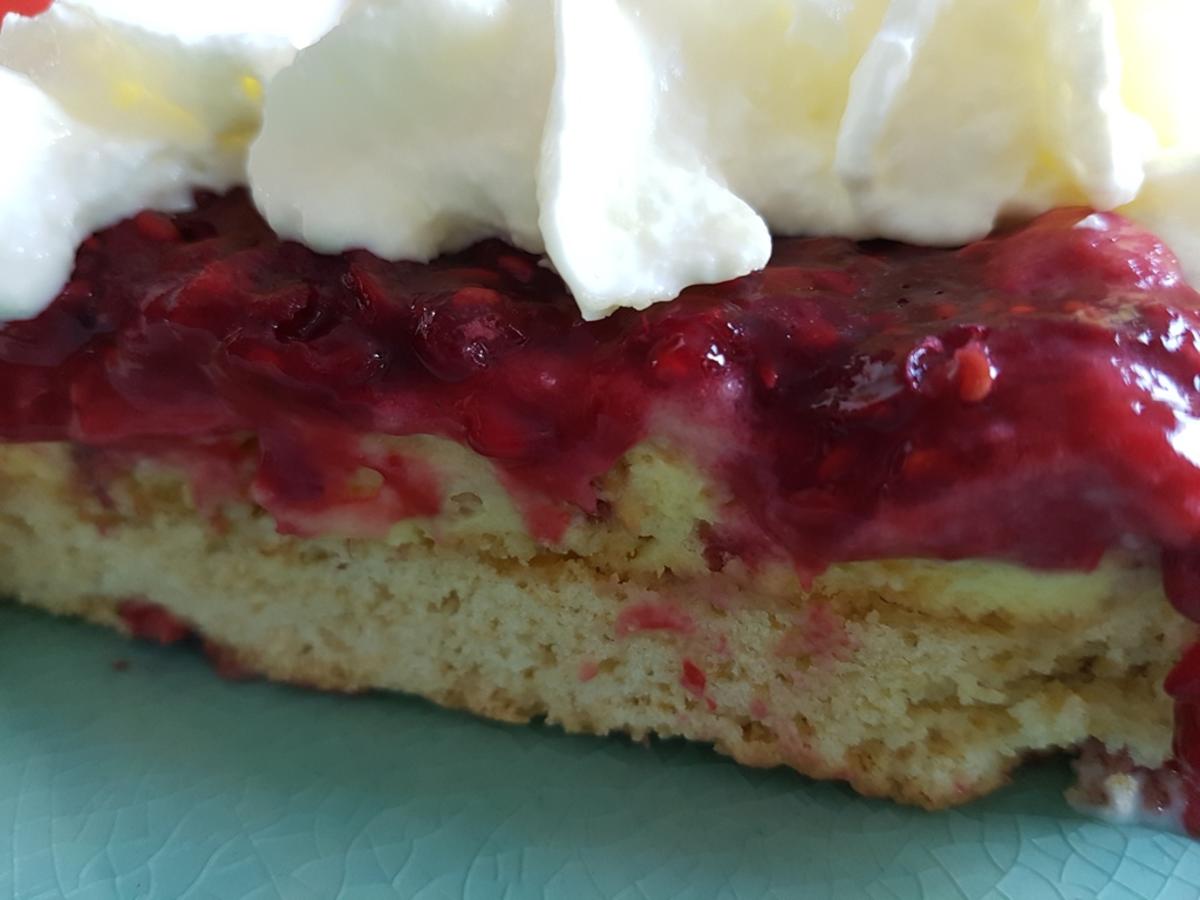 Bilder für Oma Löffel`s Kuchen = Himbeerkuchen - Rezept