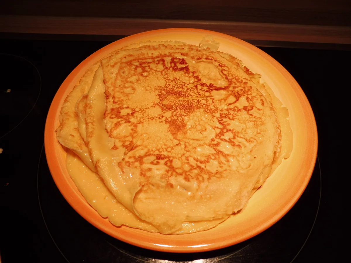 Rezept: Pfifferlinge in Sahnesoße zu Pfannkuchen. Bild Nr. 3432 Pfifferlinge in Sahnesoße zu Pfannkuchen. - Rezept - Bild Nr. 3432