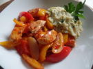 Putenbrust mit Paprikagemüse und Petersilien-Polenta - Rezept - Bild Nr. 3427