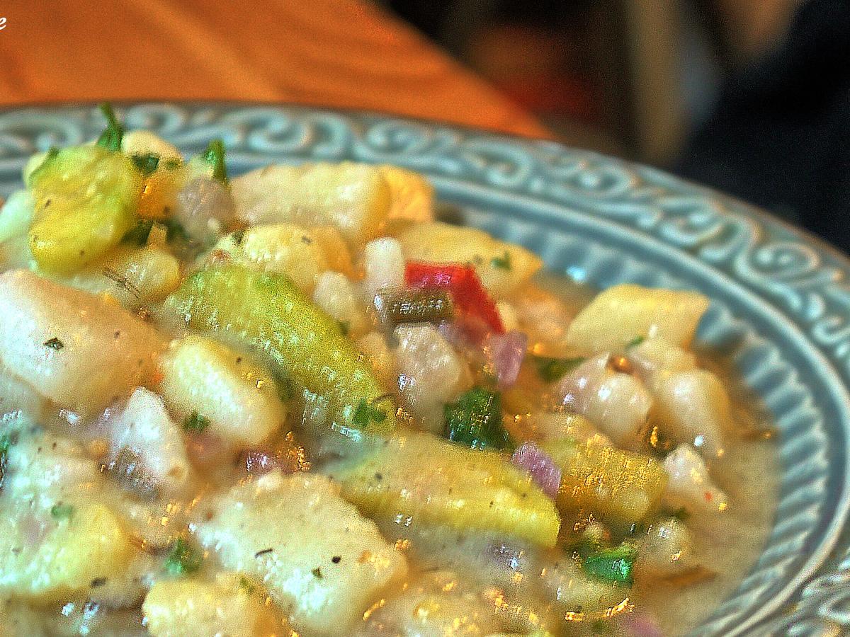 Kartoffelsalat mit grüner Gurke - einfach - 40 kcal/100g