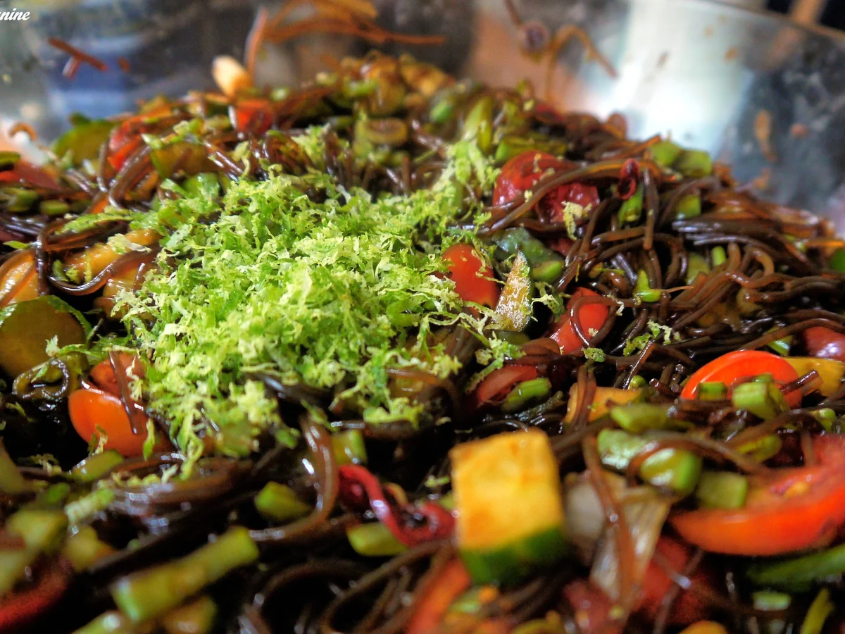 Scharfer Glasnudelsalat mit Teriyakihuhn - Rezept - Bild Nr. 12