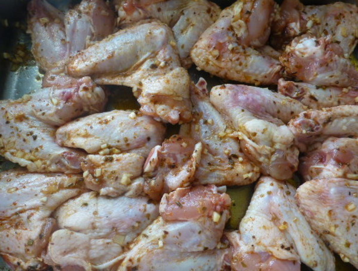 Chicken Wings mit Kartoffeln,Oregano und Knoblauch - Rezept - Bild Nr. 3441
