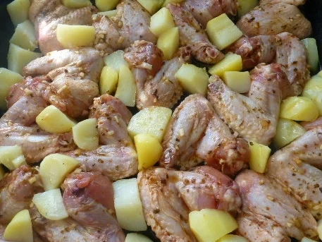 Chicken Wings mit Kartoffeln,Oregano und Knoblauch - Rezept - Bild Nr. 3442