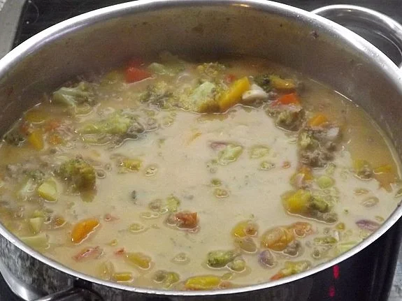 Gemüse Soße mit Hackfleisch - Rezept - Bild Nr. 2