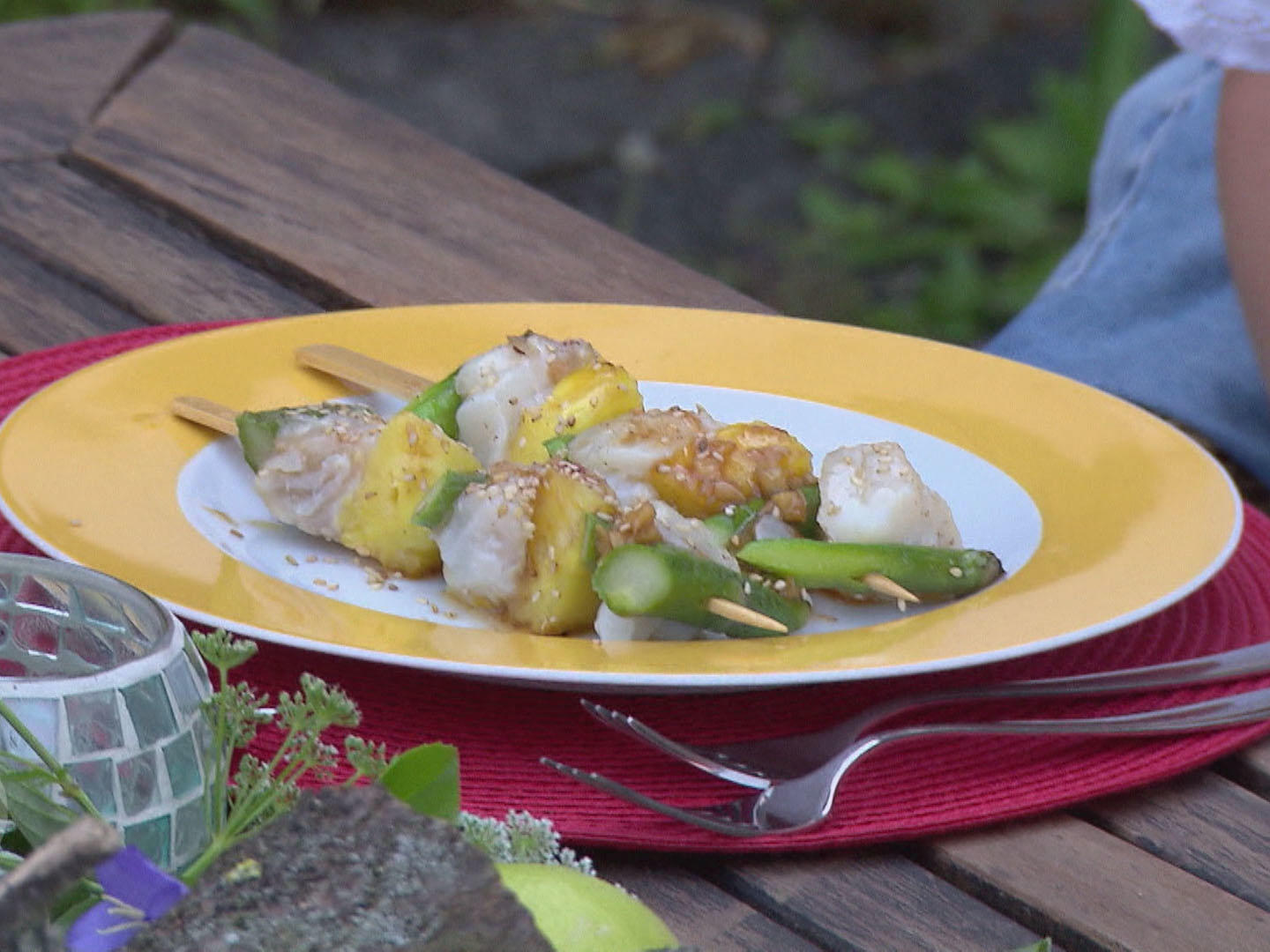 Bilder für Spargel-Kabeljau-Spieße Rezept