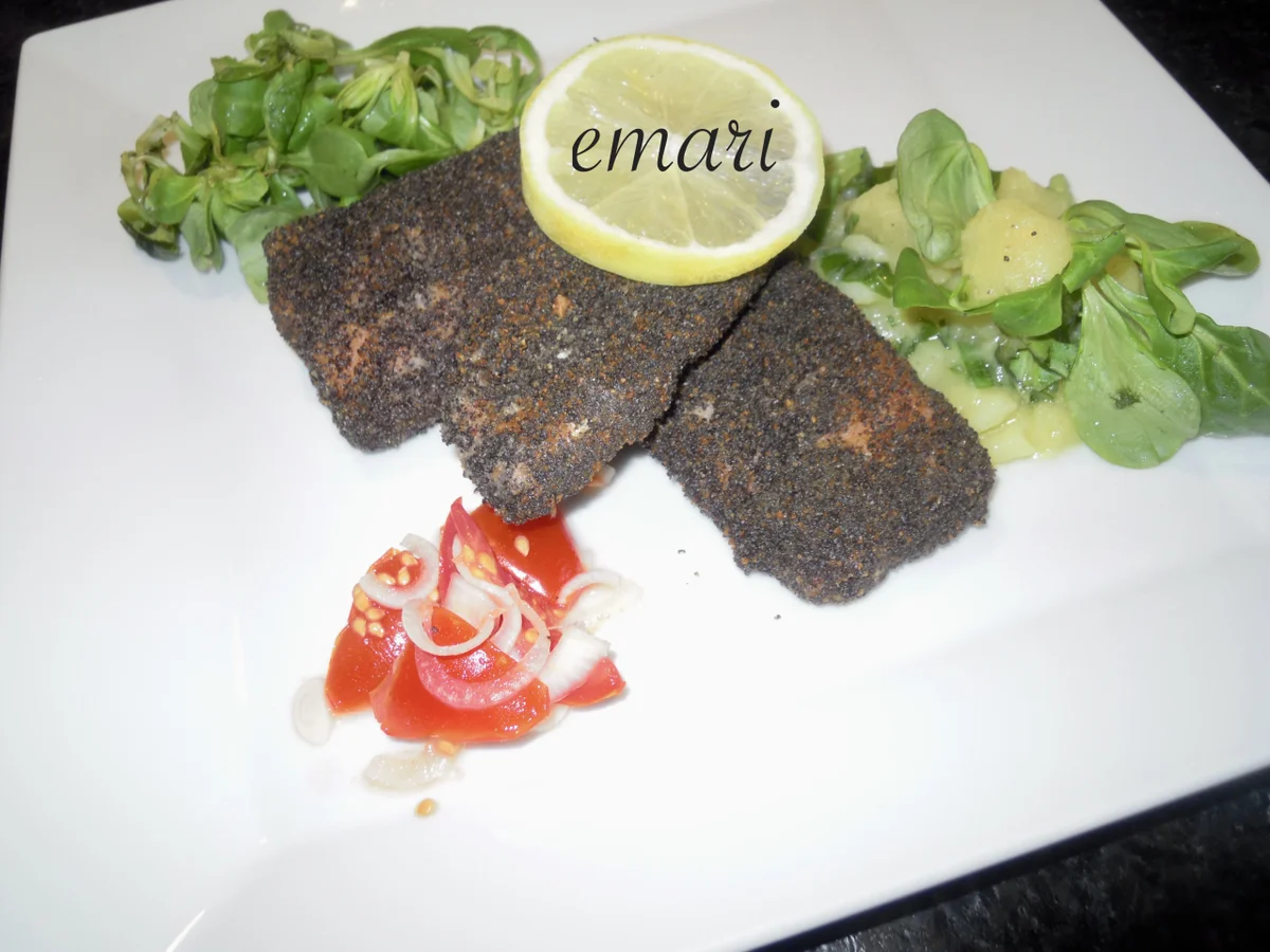 Rezept: Lachsforellenfilet in der Mohnkruste Bild Nr. 3457 Lachsforellenfilet in der Mohnkruste - Rezept - Bild Nr. 3457