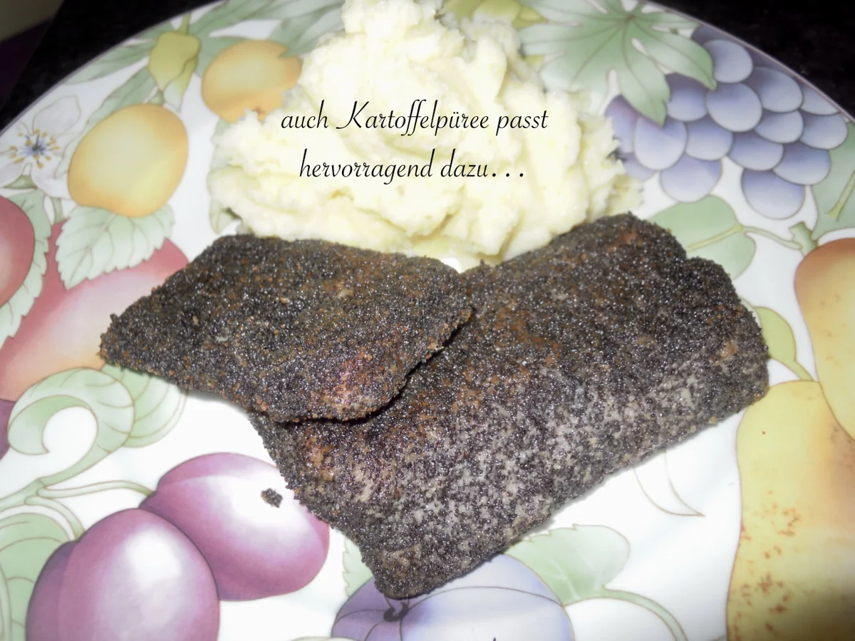 Rezept: Lachsforellenfilet in der Mohnkruste Bild Nr. 3454 Lachsforellenfilet in der Mohnkruste - Rezept - Bild Nr. 3454