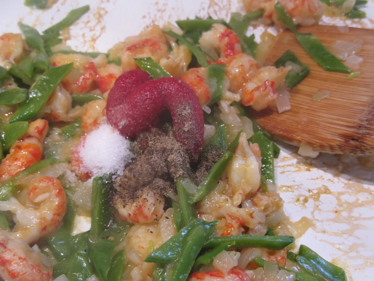 Pasta: Spaghetti mit Krebsschwanz-Zuckerschoten-Ragout - Rezept - Bild Nr. 3458