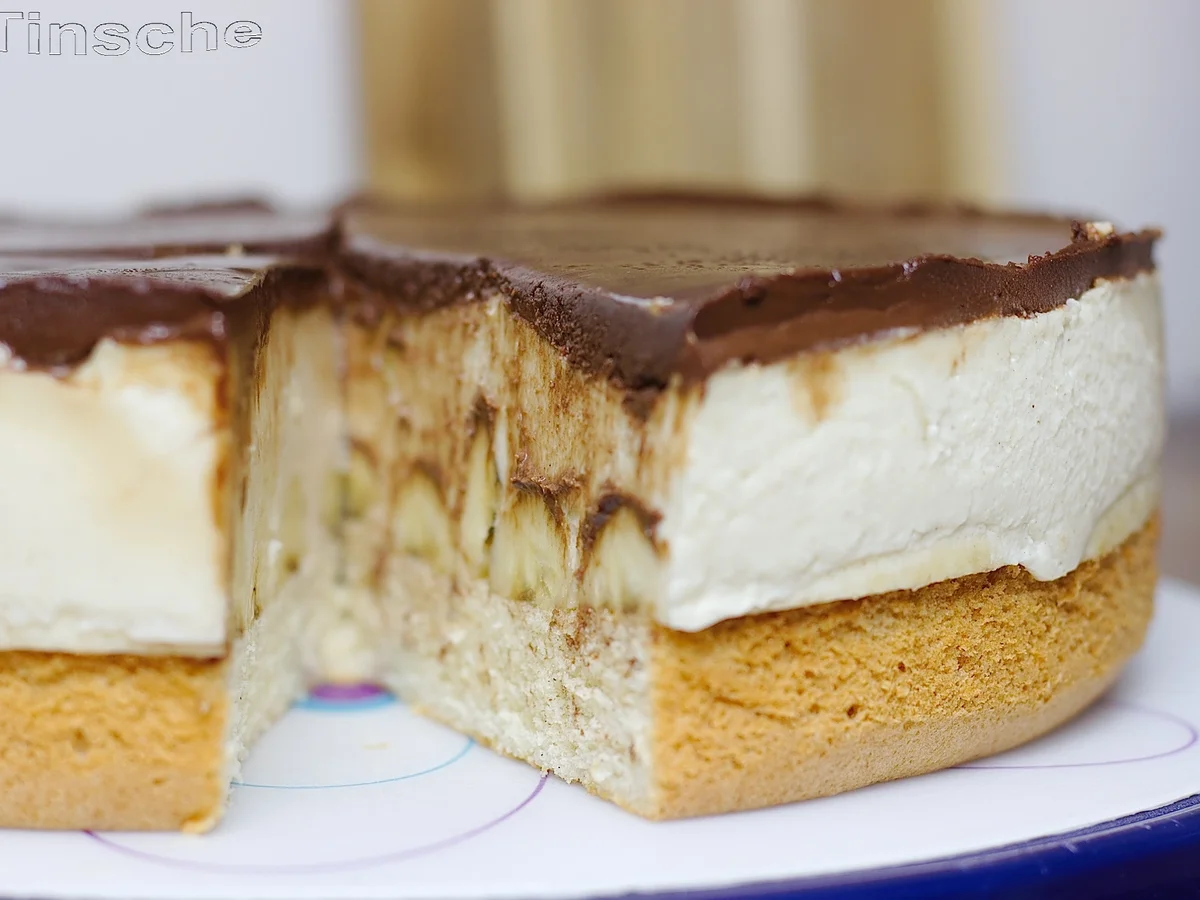 Bananen-Schoko-Sahne-Torte - Rezept - Bild Nr. 3472